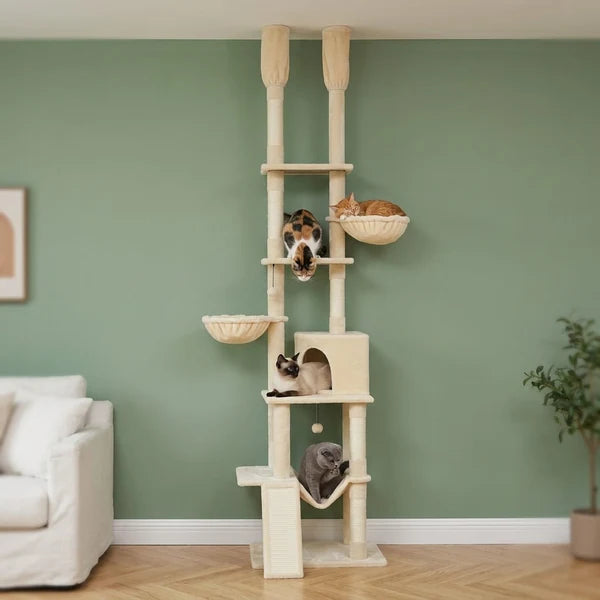 Floor-to-Ceiling Cat Tree up to 285 cm — Fjell