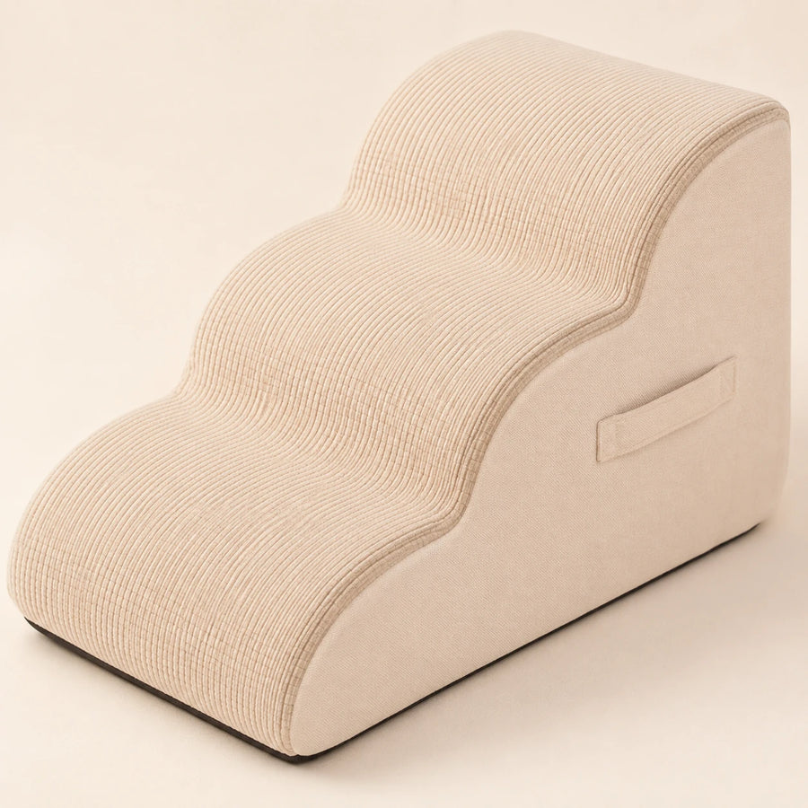3-Step Foam Dog Stairs — Trinn