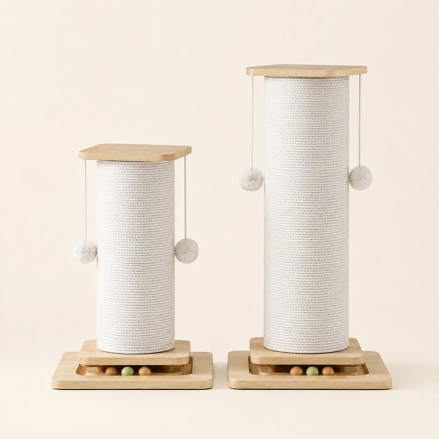 Compact Vertical Sisal Scratching Post — Pinn