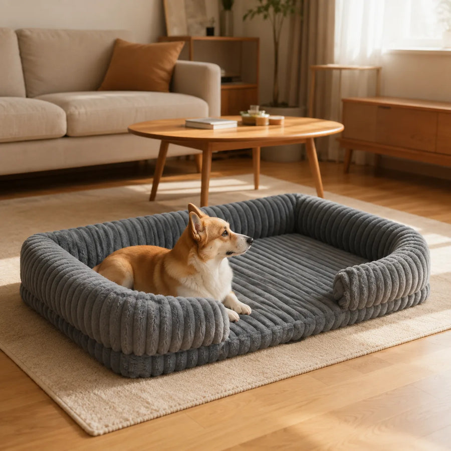 Padded Dog Bed with Removable Cover — Runa