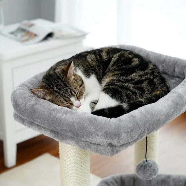Compact Grey Designer Cat Tree — Sten