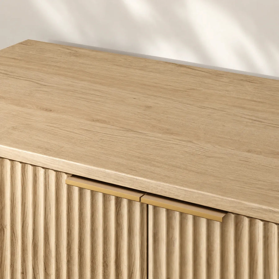 Fluted Wood Litter Box Enclosure — Rille