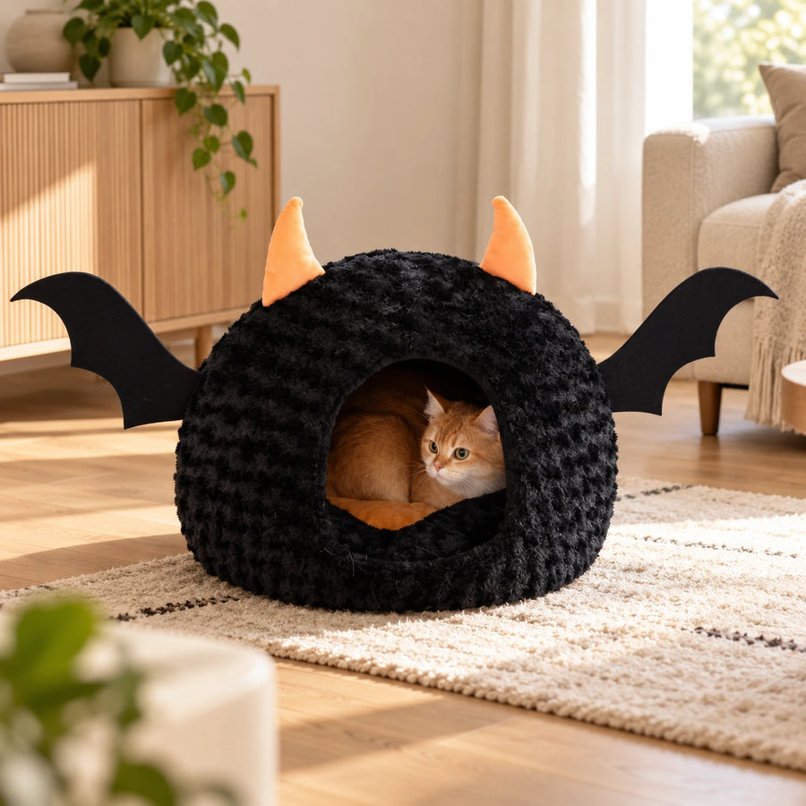 Cocon chauve-souris Halloween pour chat — Flaggermus