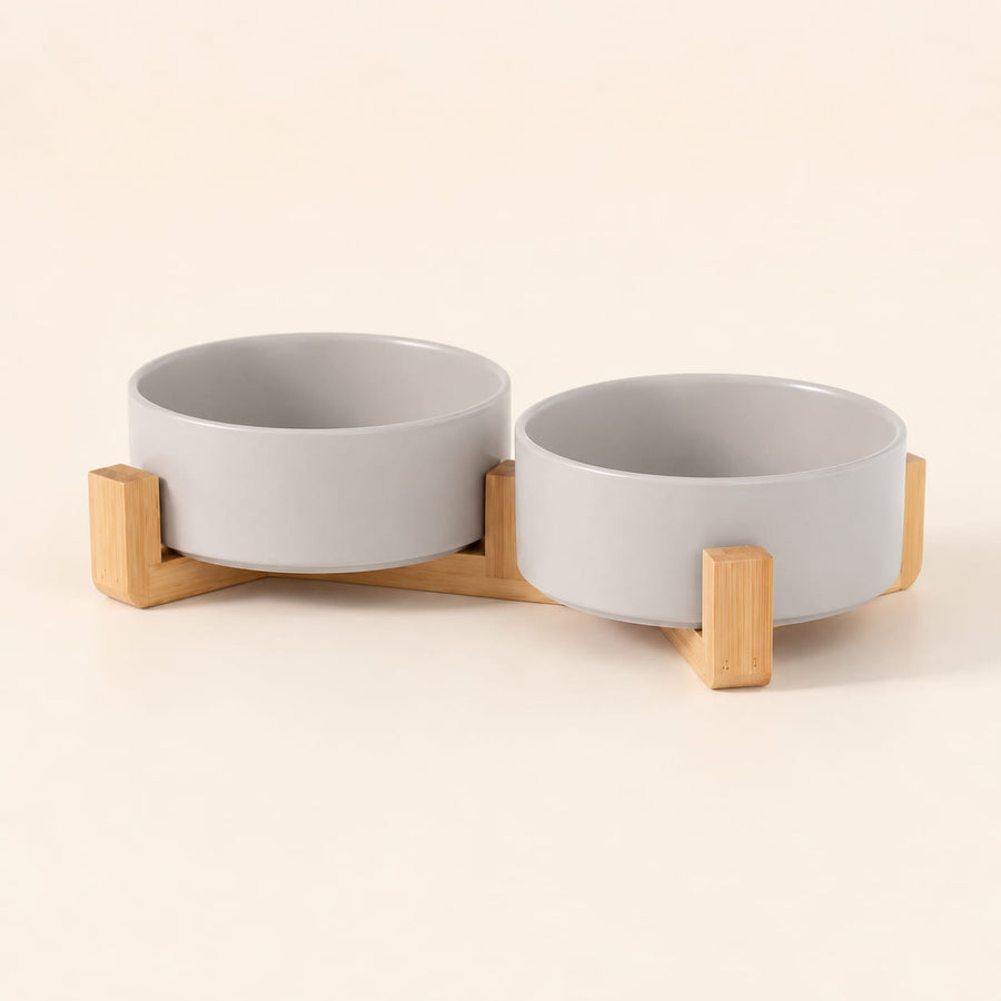Gamelle céramique sur support bois — Lerk