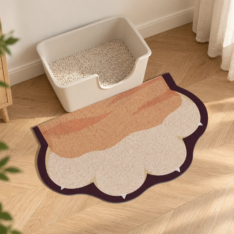 Paw-Shaped Decorative Litter Mat — Labb