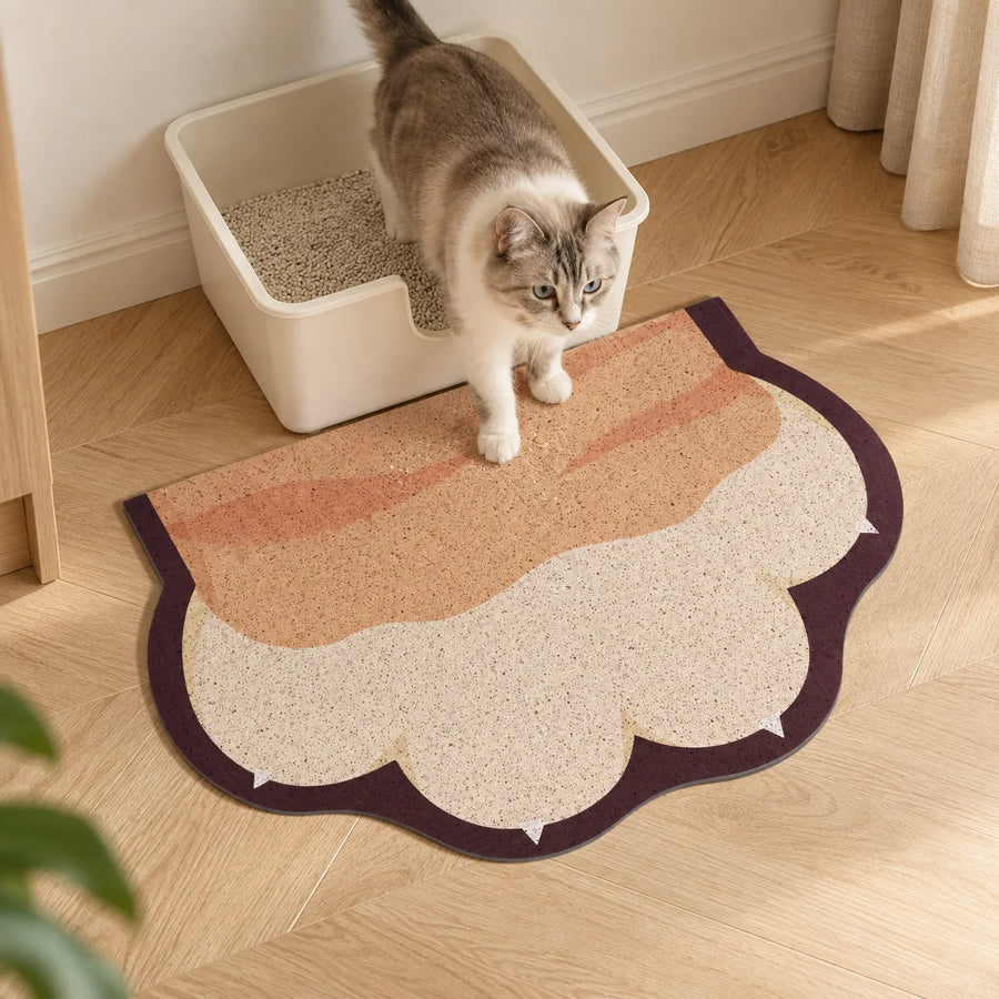 Paw-Shaped Decorative Litter Mat — Labb