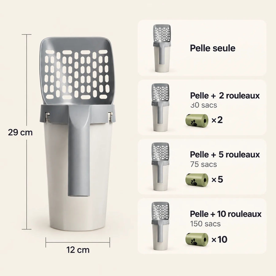 Litter Scoop with Built-In Bags — Rens