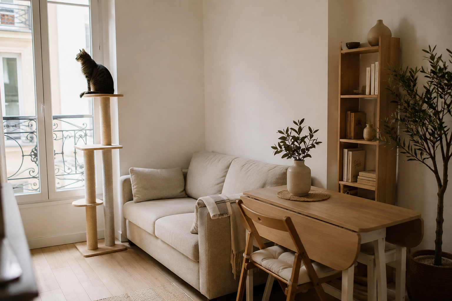 Quel arbre à chat pour un petit appartement ?
