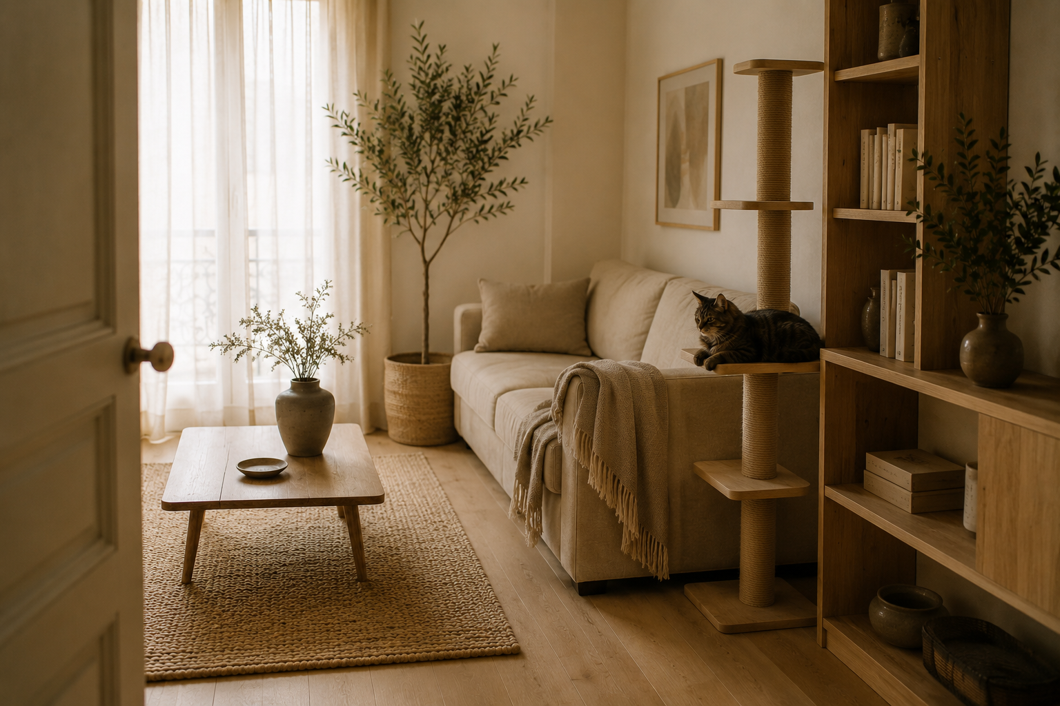 Comment intégrer un arbre à chat dans son salon ?