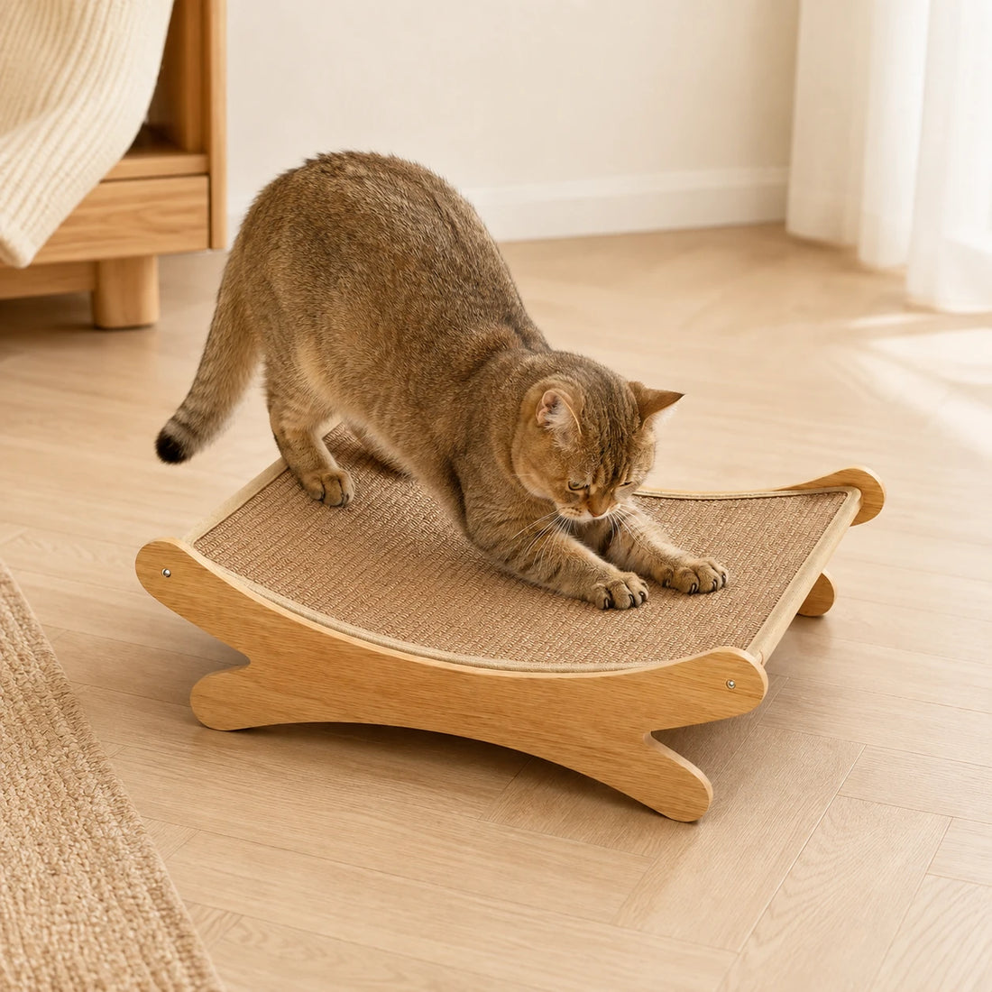 A sisal scratching surface