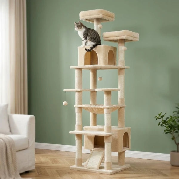 Arbre à chat XXL beige 180 cm — Bok
