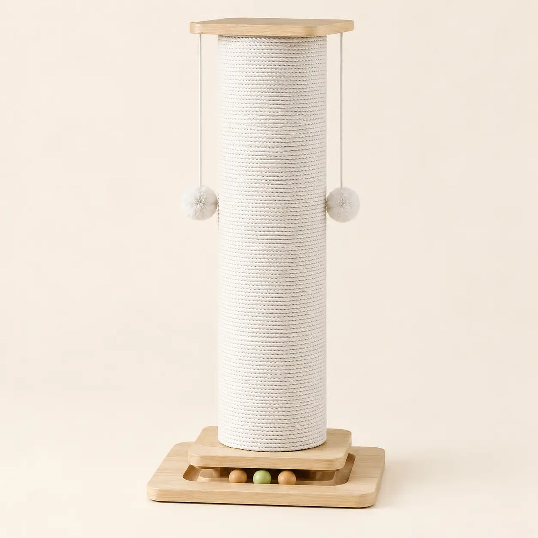 Natural sisal and built-in toys
