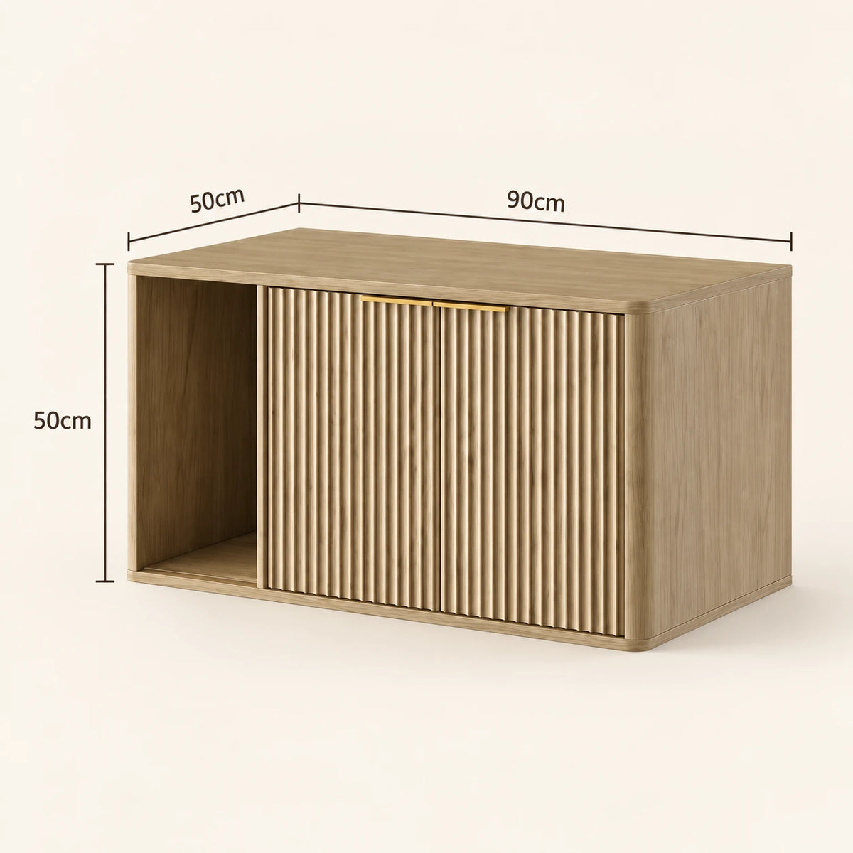 Dimensions du meuble cache-litière Rille