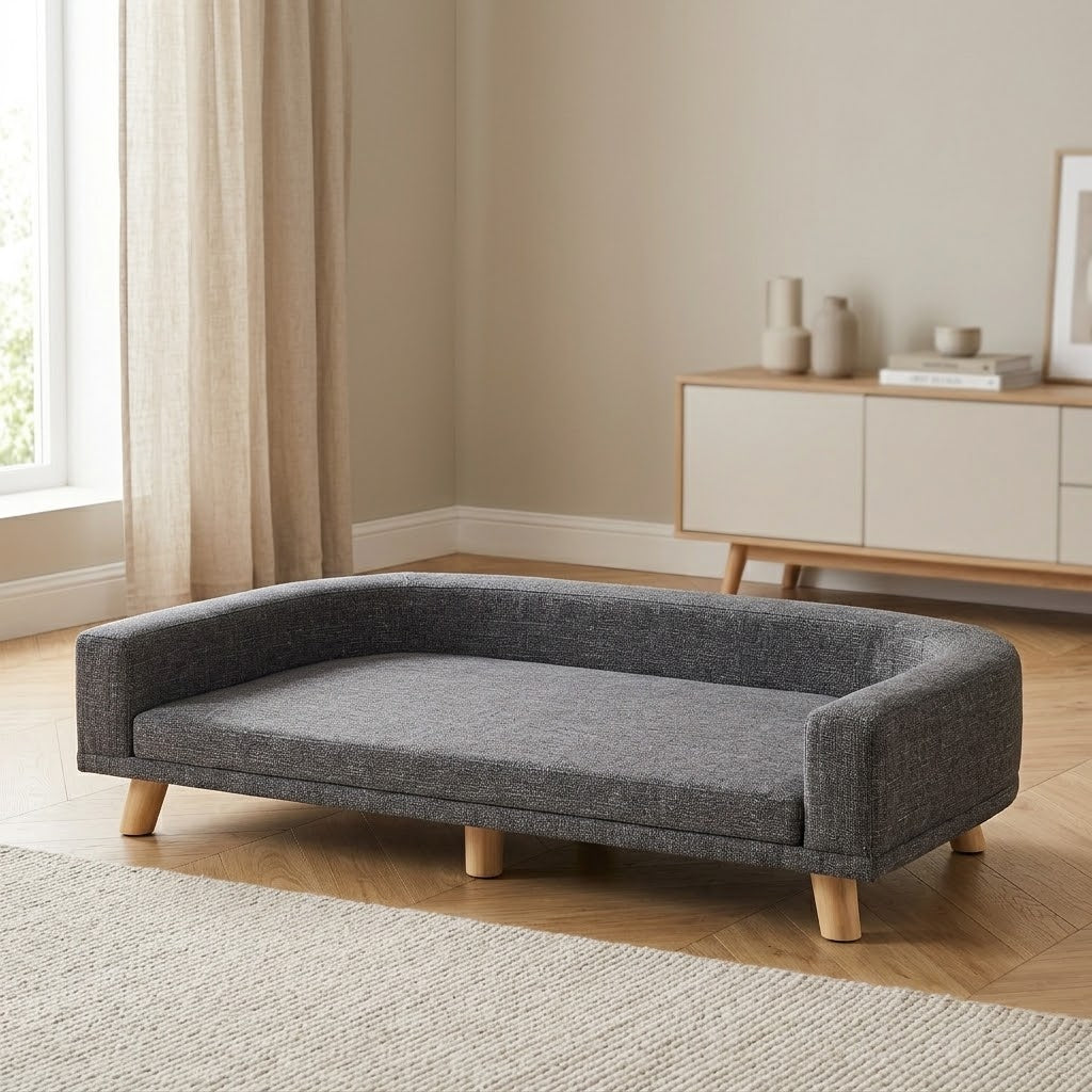 Lugn large dog sofa styled in an interior