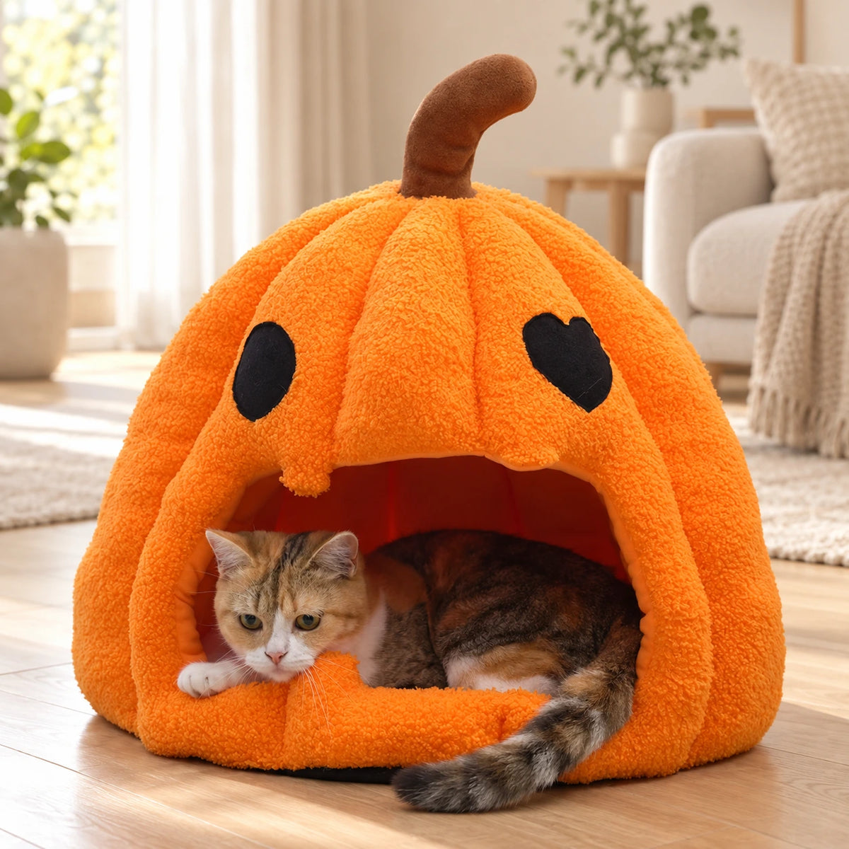 Cocon citrouille Halloween pour chat — Gresskar — image 2