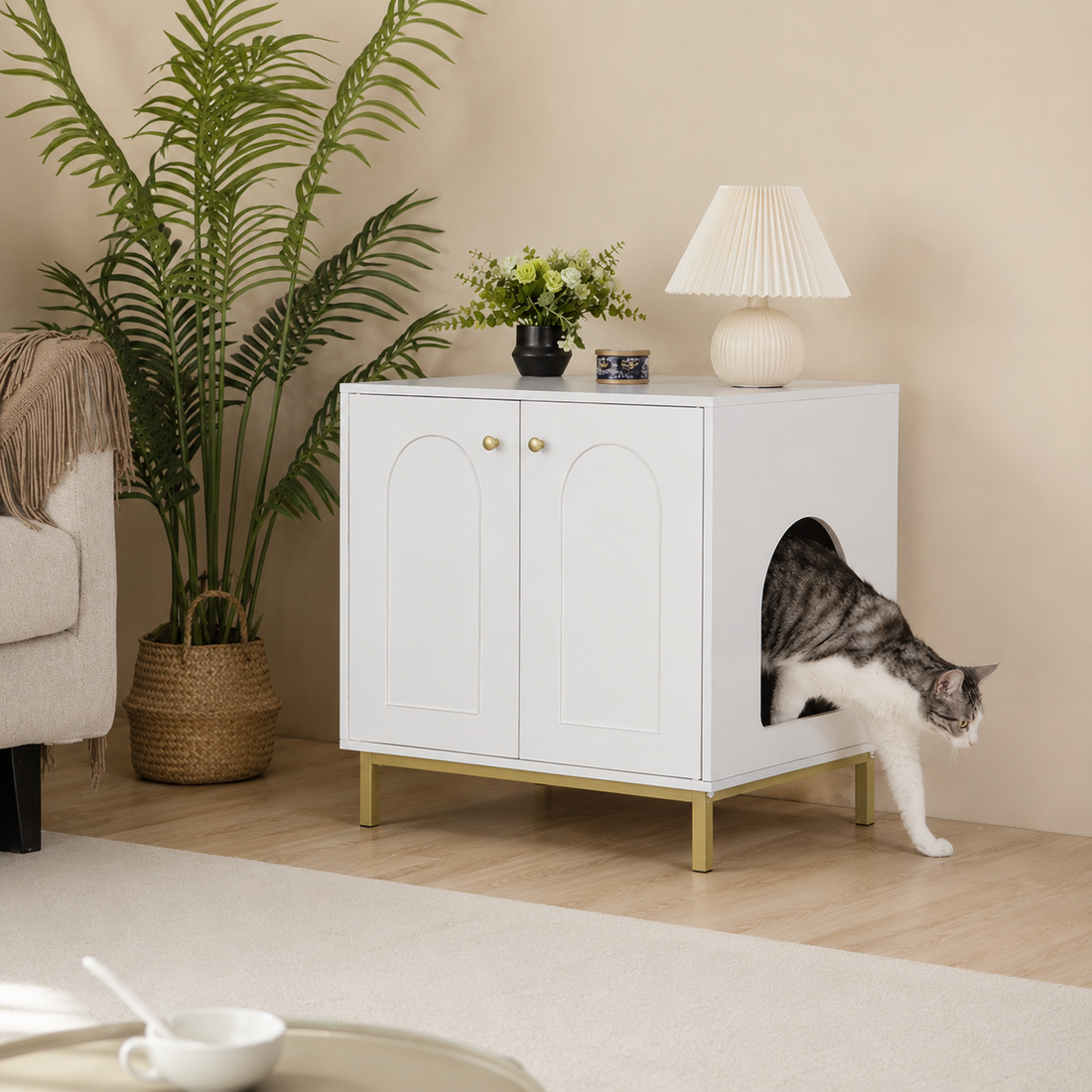 Une entrée discrète pour votre chat