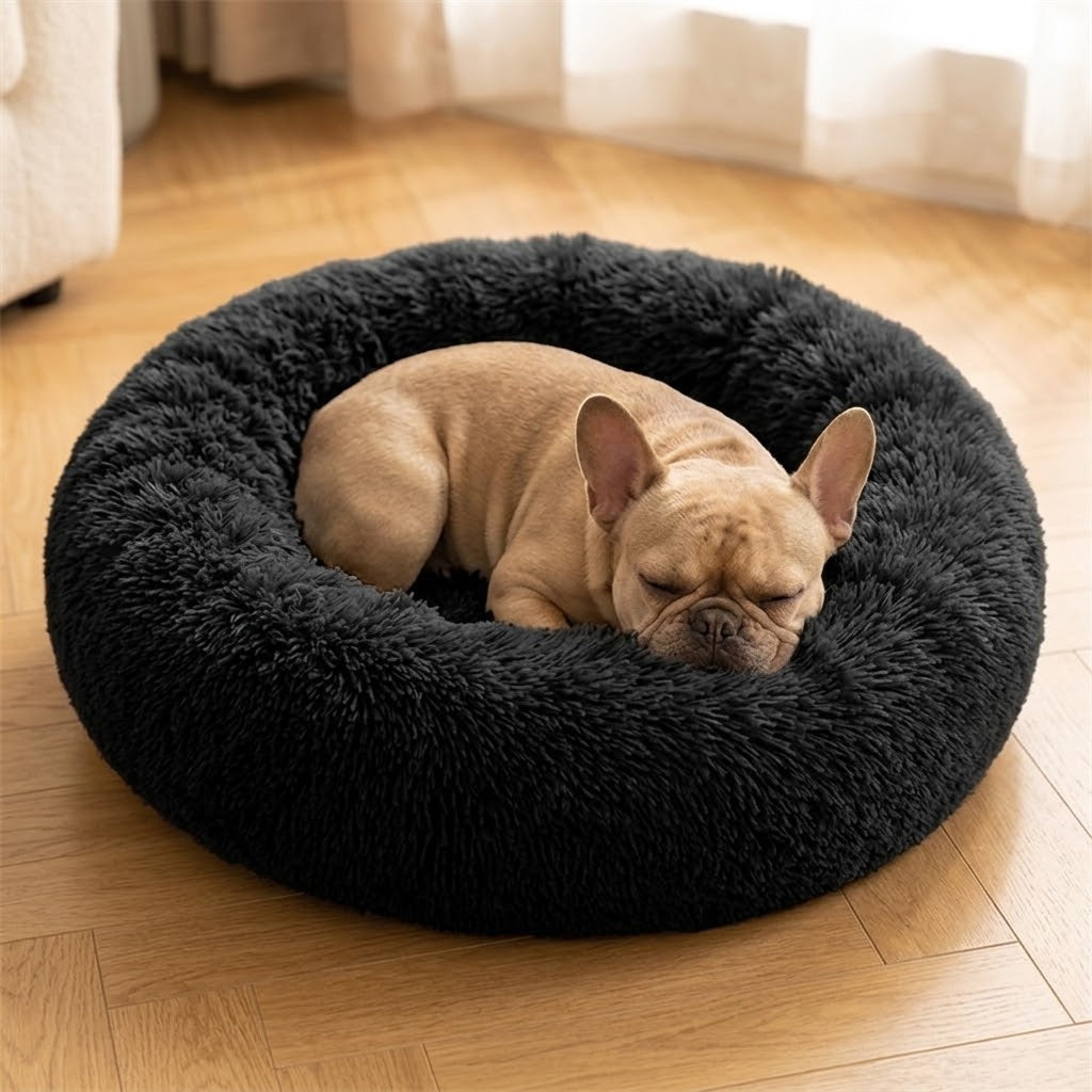 Dvala donut dog bed — enveloping bolster view