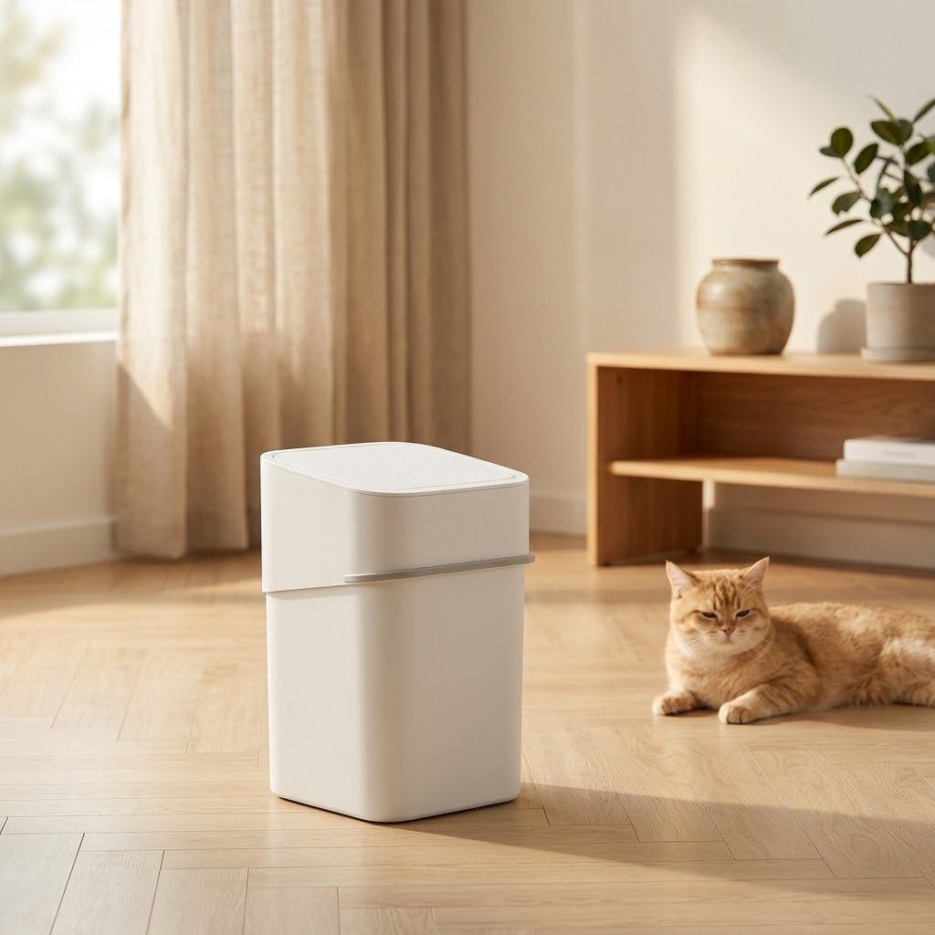 Poubelle compacte Lokk Cozylow pour déchets de litière