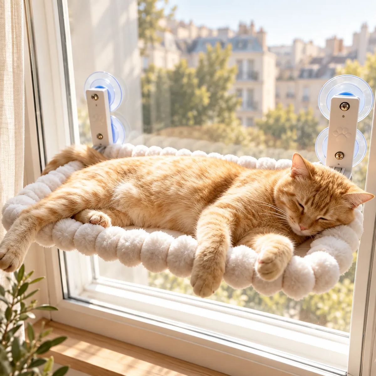 Padded Cat Window Perch — Vindu